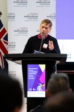 Peace Building through Contemplation, Compassion and our Common Humanity forum at Queen's Hall in Victoria's Parliament House